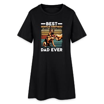 German Shepherd Dad Father's Day Father - Women’s T-Shirt Dress - black - Front