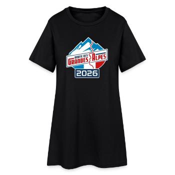Route des Grandes Alpes | Color | 2026 - Frauen T-Shirt-Kleid - Schwarz - Vorne