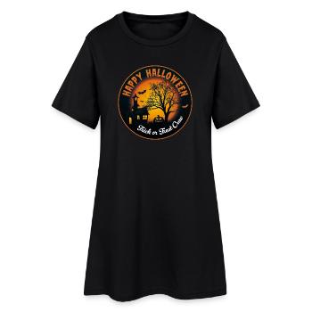 Happy Halloween - Trick or Treat Crew SPOOKY! - Women’s T-Shirt Dress - black - Front
