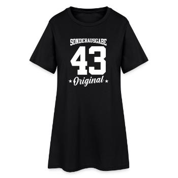 43 Geburtstag - Frauen T-Shirt-Kleid - Schwarz - Vorne