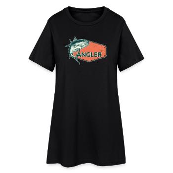 Angler Fish USA Design Orange - Robe T-shirt Femme - noir - Devant