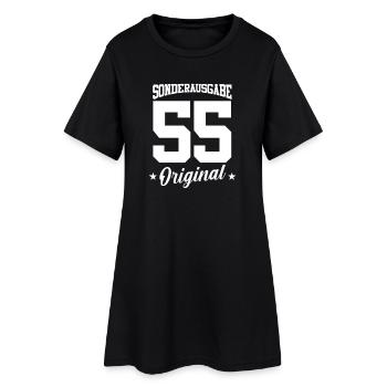55 Geburtstag - Frauen T-Shirt-Kleid - Schwarz - Vorne