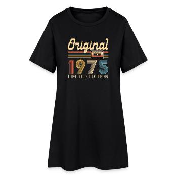50e anniversaire 50 ans original 1975 - Robe T-shirt Femme - noir - Devant