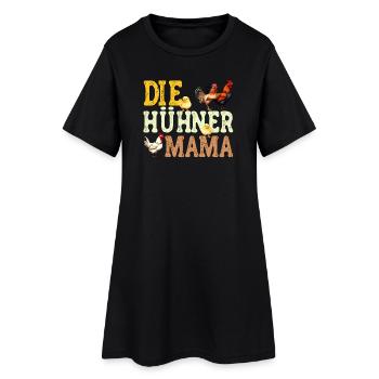 Die Hühner Mama Muttertag Mutterschaft Mama - Frauen T-Shirt-Kleid - Schwarz - Vorne