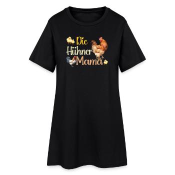 Die Hühner Mama Muttertag Mutterschaft Mama - Frauen T-Shirt-Kleid - Schwarz - Vorne