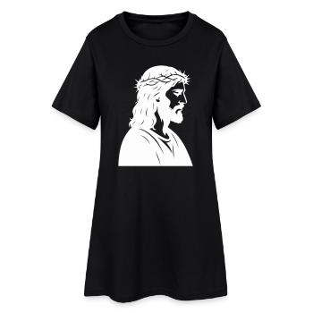 Silhouette de Jésus-Christ - Robe T-shirt Femme - noir - Devant