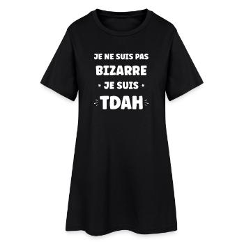 ADHD Strong Identity in Bold Lettering - Women’s T-Shirt Dress - black - Front