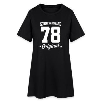 78 Geburtstag - Frauen T-Shirt-Kleid - Schwarz - Vorne