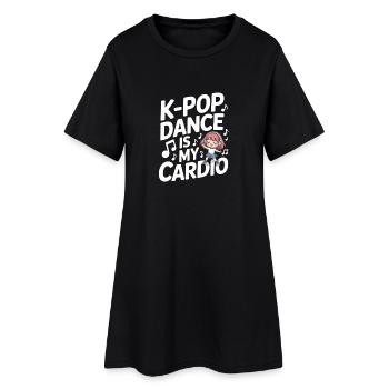 K-Pop Dance Funny Korea - Women’s T-Shirt Dress - black - Front