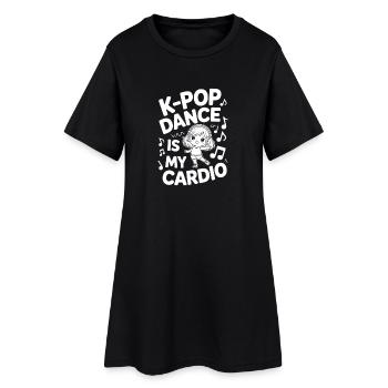 K-Pop Dance Funny Korea - Women’s T-Shirt Dress - black - Front