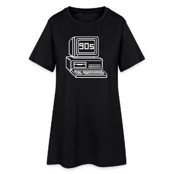 Retro 90s Console Pixel Art - Women’s T-Shirt Dress - black - Front