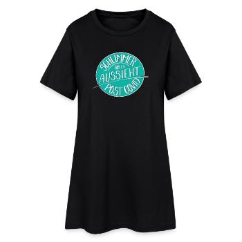 Schlimmer als es aussieht, Post Covid - Frauen T-Shirt-Kleid - Schwarz - Vorne