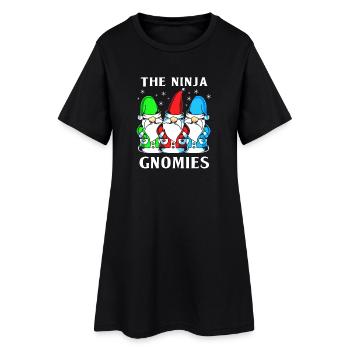 Gnome Ninja - Women’s T-Shirt Dress - black - Front