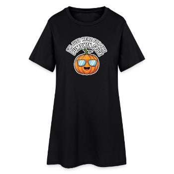Pumpkin Spice Halloween October Pumpkin - Women’s T-Shirt Dress - black - Front