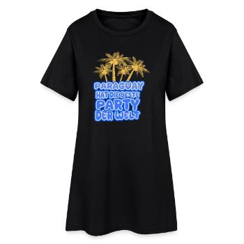 Le Paraguay comme vacances - Robe T-shirt Femme - noir - Devant