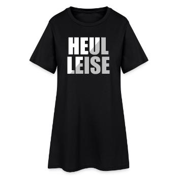 hurler doucement - Robe T-shirt Femme - noir - Devant