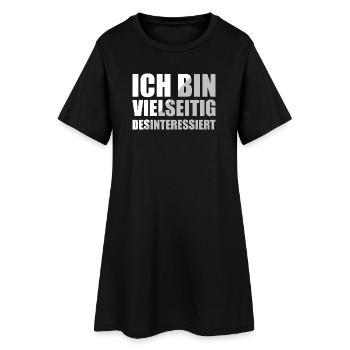 Je suis désintéressé à bien des égards - Robe T-shirt Femme - noir - Devant