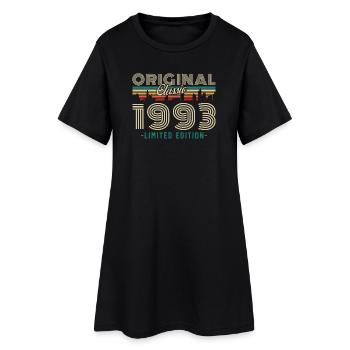 Original 1993 Vintage Rétro Cadeau D'anniversaire - Robe T-shirt Femme - noir - Devant