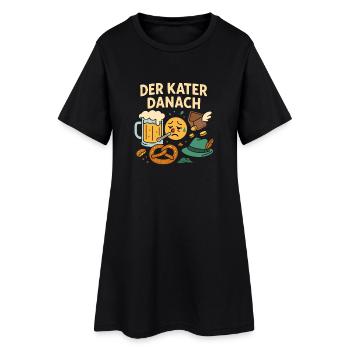 Der Kater Danach im Oktober in Bayern und München - Frauen T-Shirt-Kleid - Schwarz - Vorne