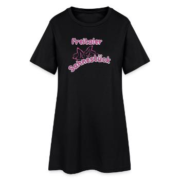 Freital_012-1 - Frauen T-Shirt-Kleid - Schwarz - Vorne
