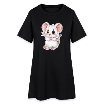 mouse - Women’s T-Shirt Dress - black - Front