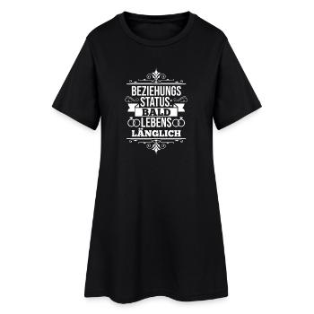 Bräutigam Polterabend Junggesellenabschied - Frauen T-Shirt-Kleid - Schwarz - Vorne