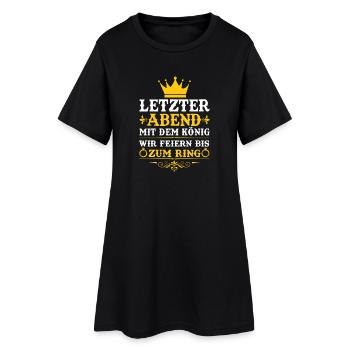 JGA Team Bräutigam Junggesellenabschied - Frauen T-Shirt-Kleid - Schwarz - Vorne