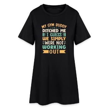 Fitness Motivation Bodybuilder Gym Buddy Itchched - Robe T-shirt Femme - noir - Devant