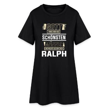 Ralph le plus bel homme façonné par Dieu Design - Robe T-shirt Femme - noir - Devant
