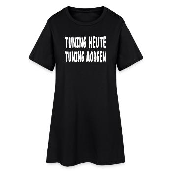 tuning - Women’s T-Shirt Dress - black - Front