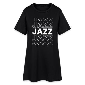 Logo de musique jazz simple et audacieux - Robe T-shirt Femme - noir - Devant