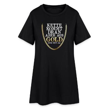 Bräutigam Polterabend Junggesellenabschied - Frauen T-Shirt-Kleid - Schwarz - Vorne