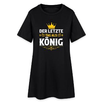 JGA Team Bräutigam Junggesellenabschied - Frauen T-Shirt-Kleid - Schwarz - Vorne