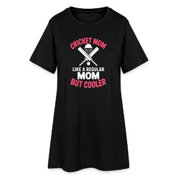 Cricket disant maman drôle Cricket cadeau - Robe T-shirt Femme - noir - Devant