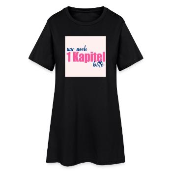 LIVRES D’AMOUR CHAPITRE LECTURE - Robe T-shirt Femme - noir - Devant