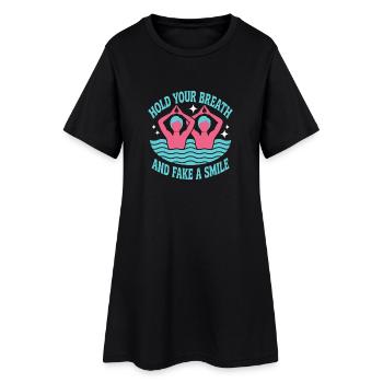 Synchronized swimming Artistic swimming Water sports - Women’s T-Shirt Dress - black - Front