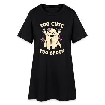 Trop mignon trop effrayant - Robe T-shirt Femme - noir - Devant