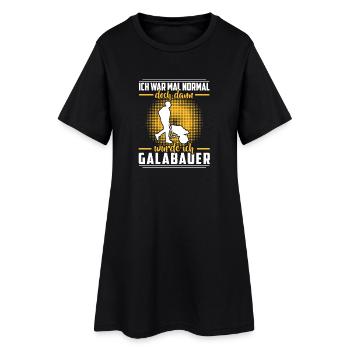 L’agriculteur paysagiste était un jardinier paysagiste normal - Robe T-shirt Femme - noir - Devant