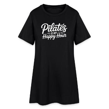 Pilates Is My Happy Hour for Instructors - Women’s T-Shirt Dress - black - Front