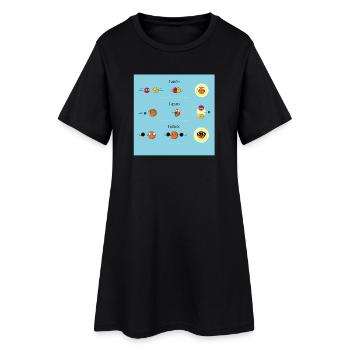 Physique Physicien Professeur de sciences Drôle de dicton - Robe T-shirt Femme - noir - Devant