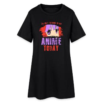 Anime Manga Otaku Kawaii Japon Cosplay Bande dessinée - Robe T-shirt Femme - noir - Devant