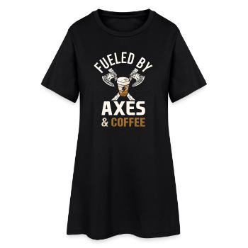 Mythologie viking Valhalla guerrier hache dictons - Robe T-shirt Femme - noir - Devant