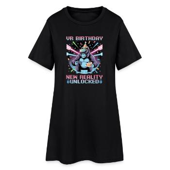 Birthday Gamer VR - Women’s T-Shirt Dress - black - Front