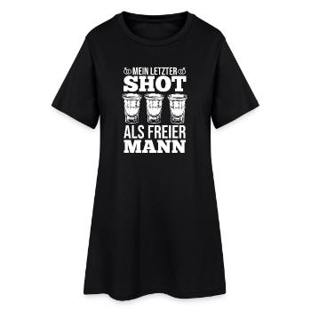 JGA Team Bräutigam Junggesellenabschied - Frauen T-Shirt-Kleid - Schwarz - Vorne