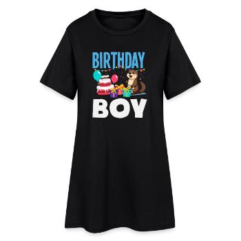 Cette loutre a 2 ans - Motif d’anniversaire mignon - Robe T-shirt Femme - noir - Devant