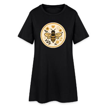 Sauvez les abeilles - Motif d’abeille de la nature - Robe T-shirt Femme - noir - Devant
