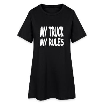 camion - Robe T-shirt Femme - noir - Devant