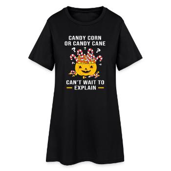 Gender Reveal Halloween - Frauen T-Shirt-Kleid - Schwarz - Vorne