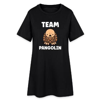 Pangolin Team Mascotte Mignonne - Robe T-shirt Femme - noir - Devant