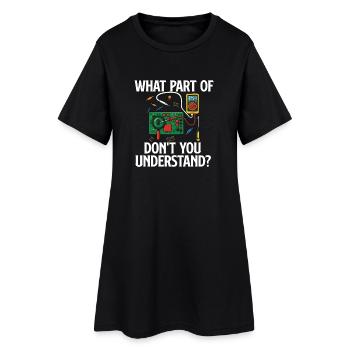 Quelle partie ne comprenez-vous pas Devis électrique - Robe T-shirt Femme - noir - Devant